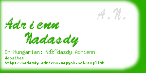 adrienn nadasdy business card